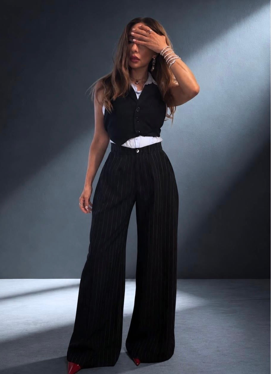 Black Pinestripes pants