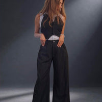 Black Pinestripes pants