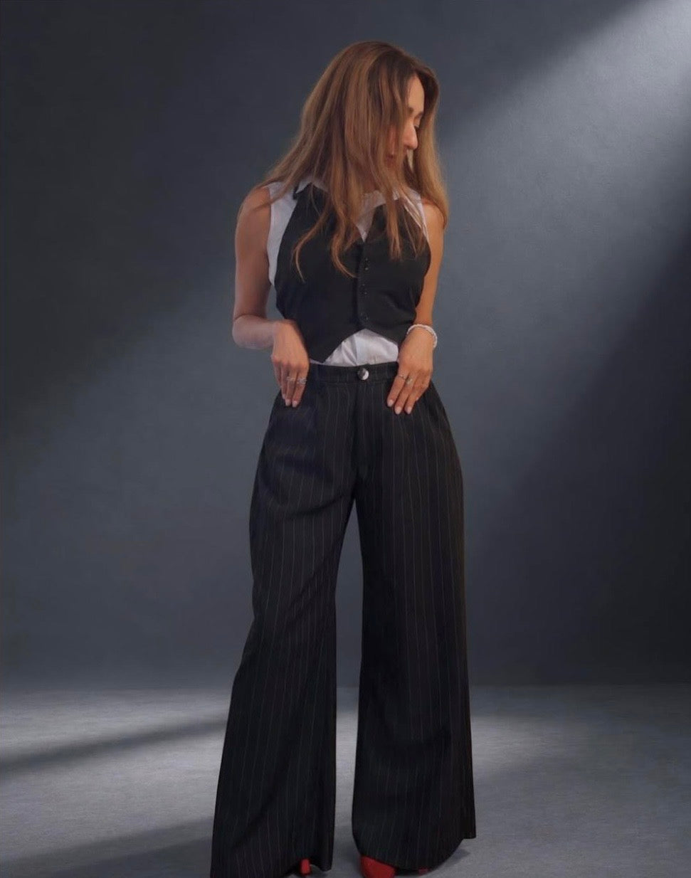 Black Pinestripes pants