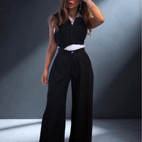Black Pinestripes pants