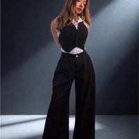 Black Pinestripes pants
