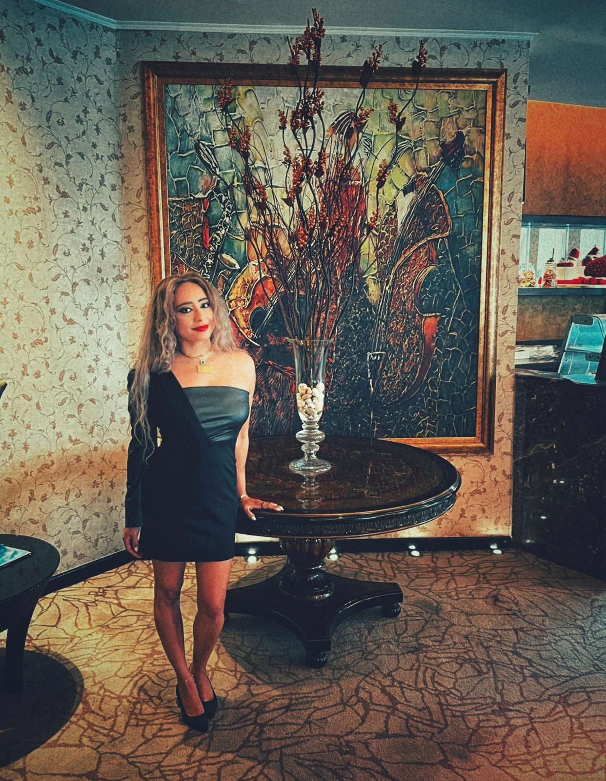 Noir Rush Leather Dress