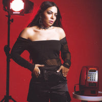 Sheer Noir Top