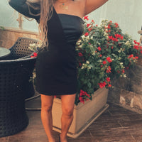 Noir Rush Leather Dress