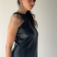 Crocodile Leather Top