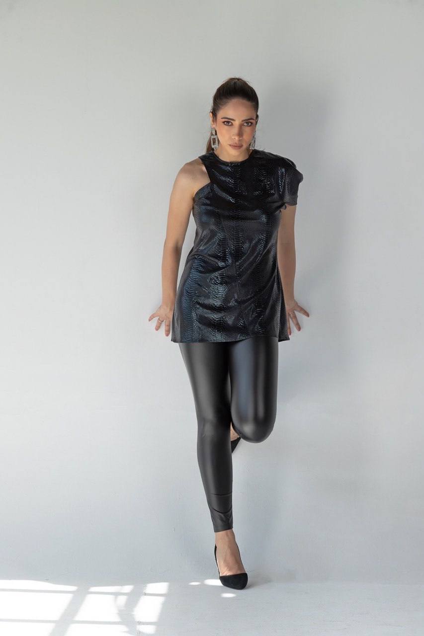 Crocodile Leather Top