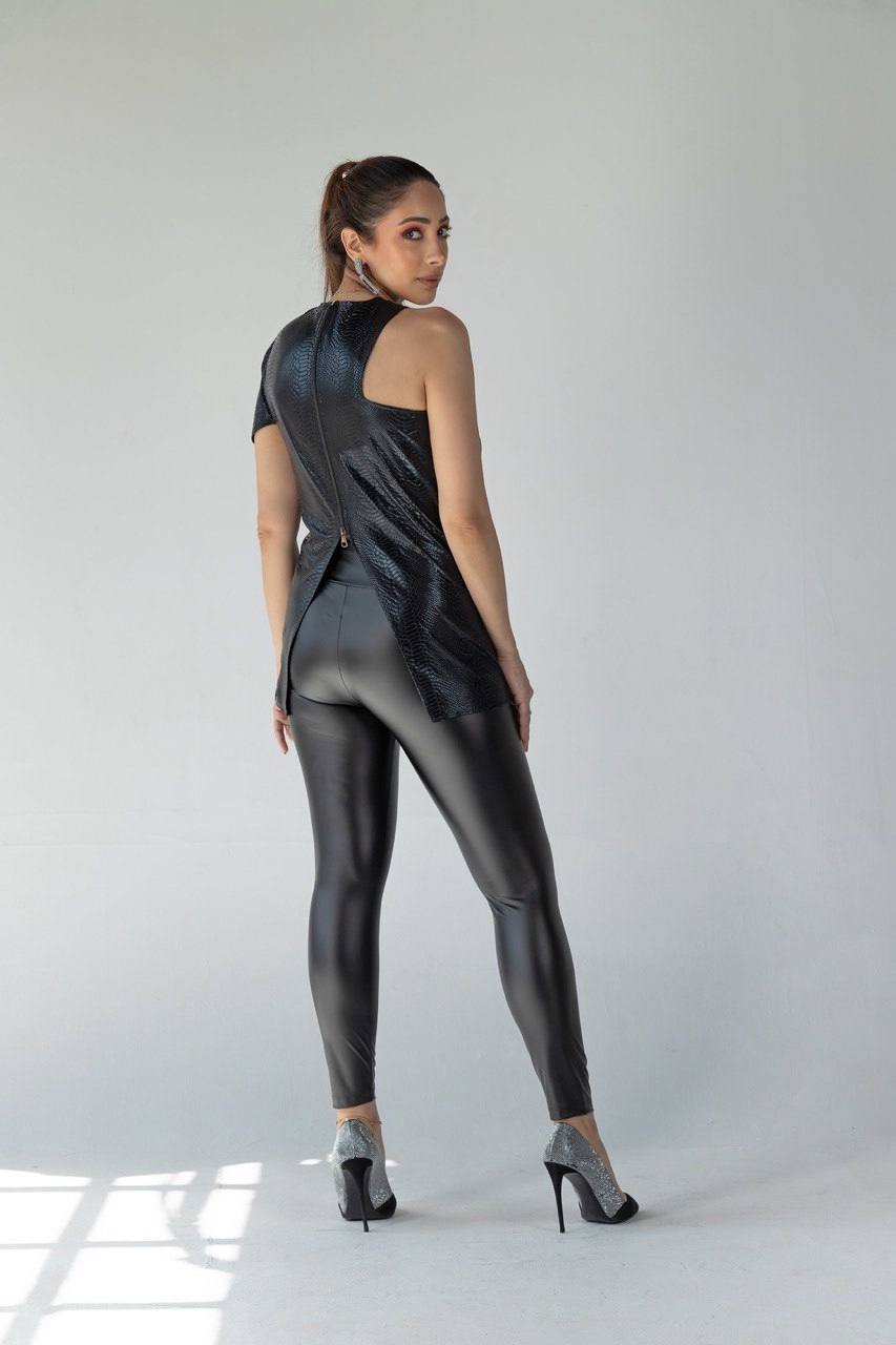 Crocodile Leather Top
